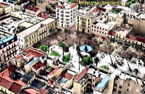 Sisi-Bel-Abbes - Vue aerienne - Place Carnot
